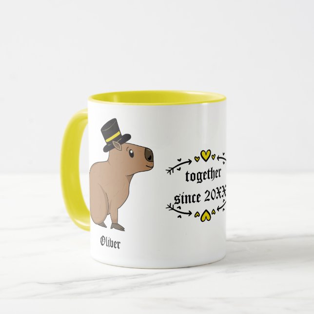 Mug couple Capybara (Devant gauche)