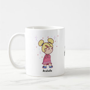 Mug Couple Chibi mignon avec des noms modifiables