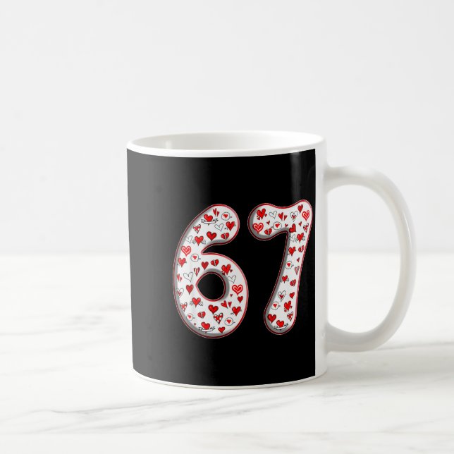 Mug Couple Costume Duo 67 Meme Six Seven Valentines Da (Droite)