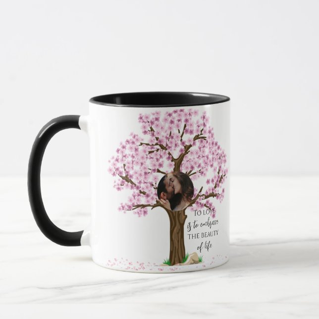 Mug Couple Couple photo personnalisée (Gauche)