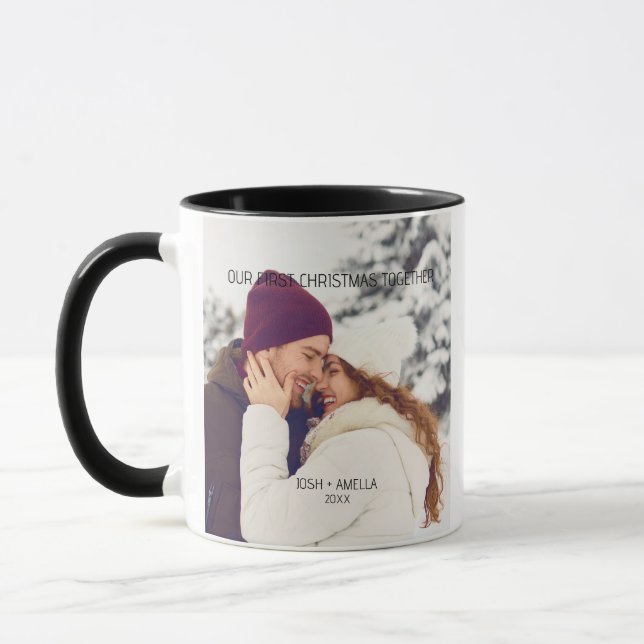 Mug Couple Couple photo personnalisée (Gauche)