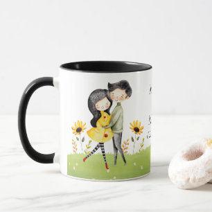 Mug Couple Cute Accrochage personnalisable