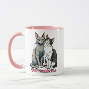 Mug Couple de chats qui parlent doux