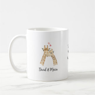 Mug Couple de girafes amoureuses