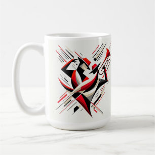 Mug Couple de trombone de jazz abstrait