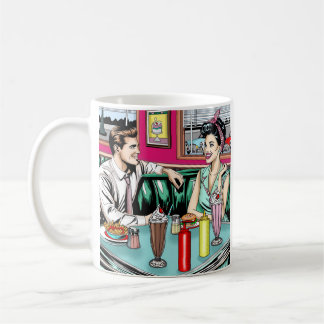 Mug Couple des années 1950 au dîner