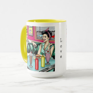 Mug Couple des années 1950 au dîner