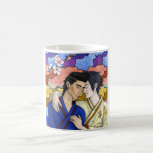 Mug Couple Gay Dans Le Style De L'Art Japonais Ukiyo-e
