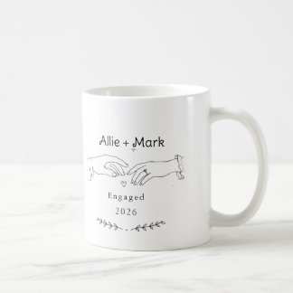 Mug Couple marié Noël écriture élégante