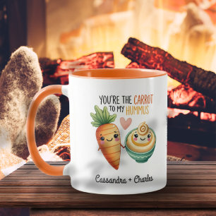 Mug Couple mignon personnalisé "Carotte à mon humme"