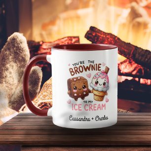 Mug Couple Personnalisé "Parcourir vers ma crème glacé