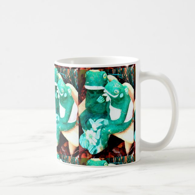 Mug couples de grenouilles vertes (Droite)