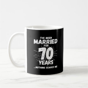 Mug Couples mariés 70 ans drôle 70e anniversaire