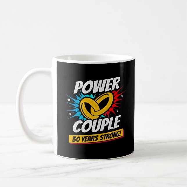 Mug Couples mariés pour leur 30e anniversaire de maria (Gauche)
