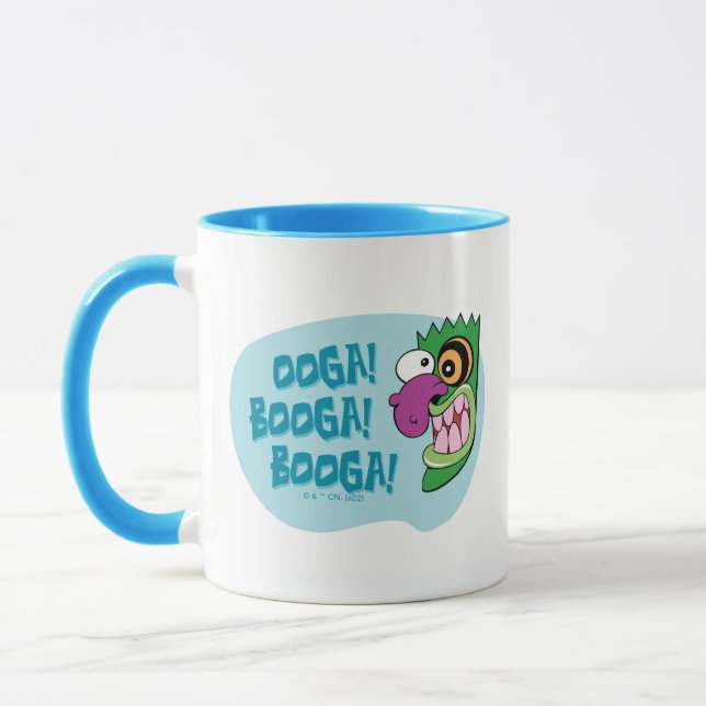 Mug Courage du chien lâché | Ooga Booga Booga Booga ! (Gauche)