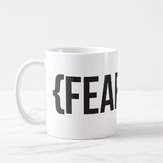 Mug Courageux - vous choisissez la couleur d'arrière -