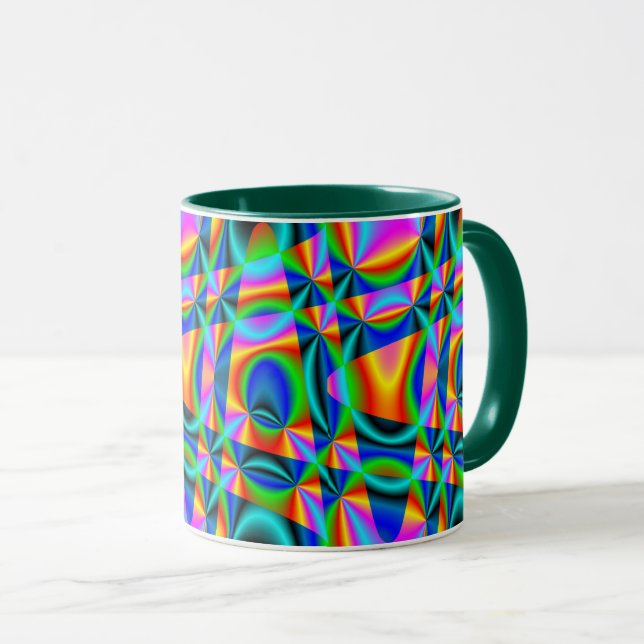 Mug Courbe arc-en-ciel (Devant droit)