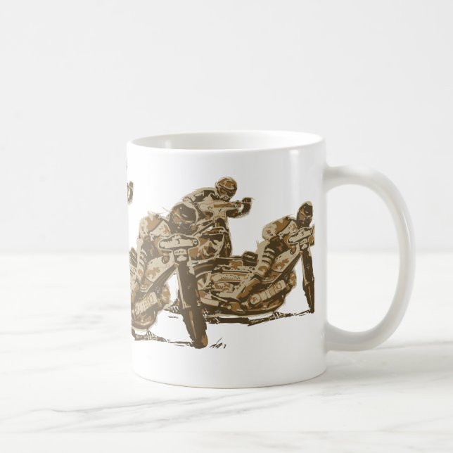 Mug Coureurs de moto de speed-way (Droite)
