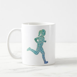 Mug "Courez Avec Endurance" Fille Coureur 