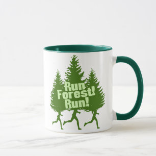 Mug Courez la course de forêt