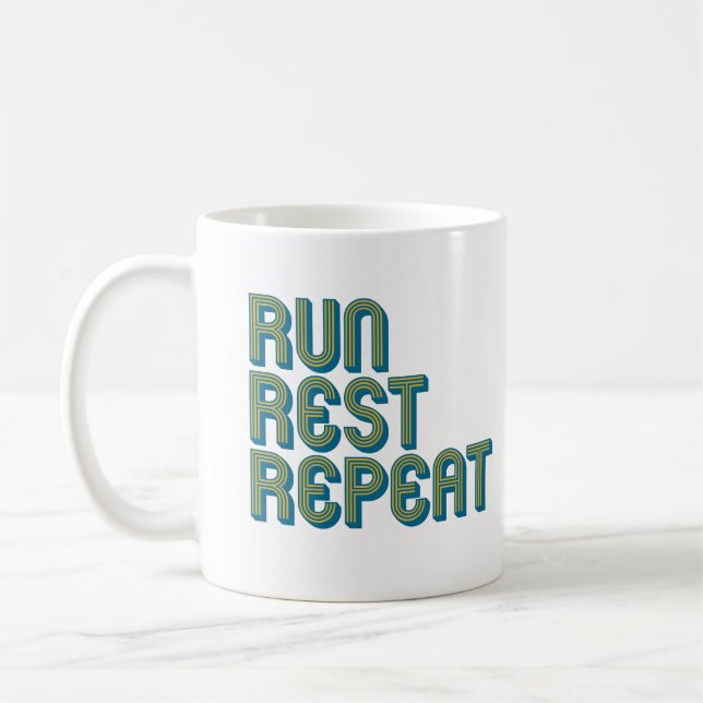 Mug Courir Repos Répéter (Gauche)