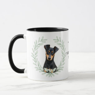 Mug Couronne de Eucalyptus Terrier de Manchester Monog