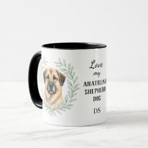 Mug Couronne d'eucalyptus Berger anatolien Monogramme