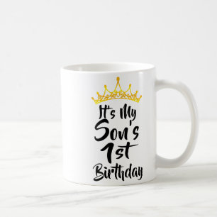 Mug Couronne du 1er anniversaire de mon fils Joyeux 1