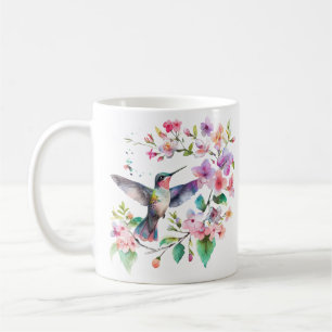 Mug Couronne florale de colibris