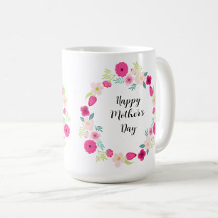 Mug Couronne florale rustique colorée