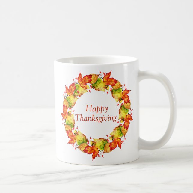 Mug Couronne Joyeuse Action de Grâce (Droite)