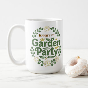 Mug Couronne personnalisée élégante pour fête de jardi