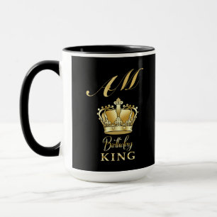 Mug Couronne Royale en Or de Luxe pour le Roi d'Annive