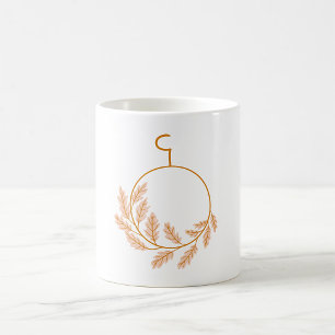 Mug Couronne végétale minimaliste Neutre moderne