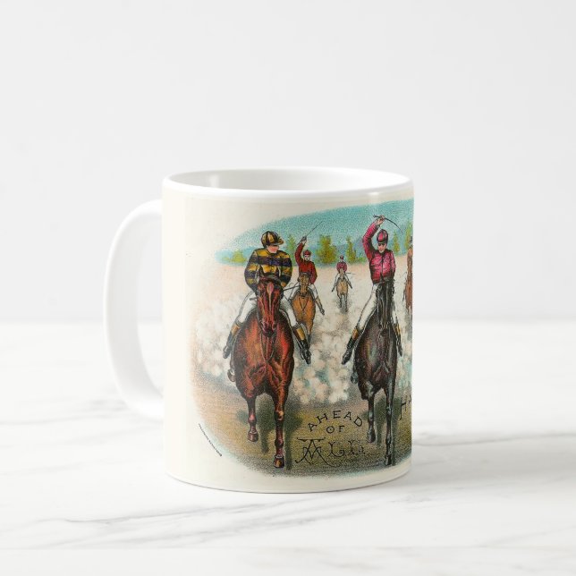 Mug Course De Cheval vintage Devant Tous (Devant gauche)
