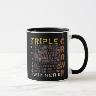 Mug Course de chevaux de gagnants de Triple Crown