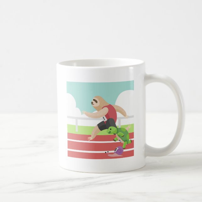 Mug course de paresseux (Droite)