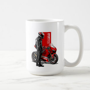 Mug Course de Superbike Passion Maximale Graphique de