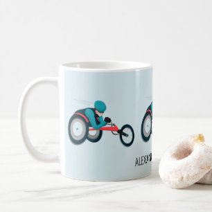 Mug Course en fauteuil roulant