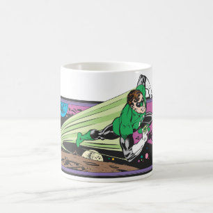 Mug Courses vertes de lanterne par l'espace