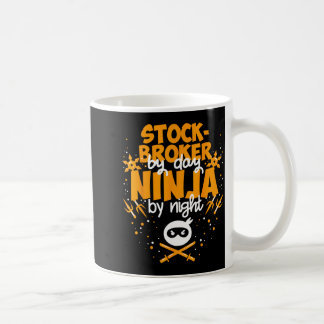 Mug Courtier en bourse le jour ninja la nuit - courtie
