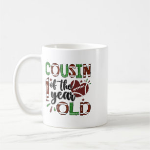 Mug Cousin du bébé de 1 an Footll 1ère année Birt