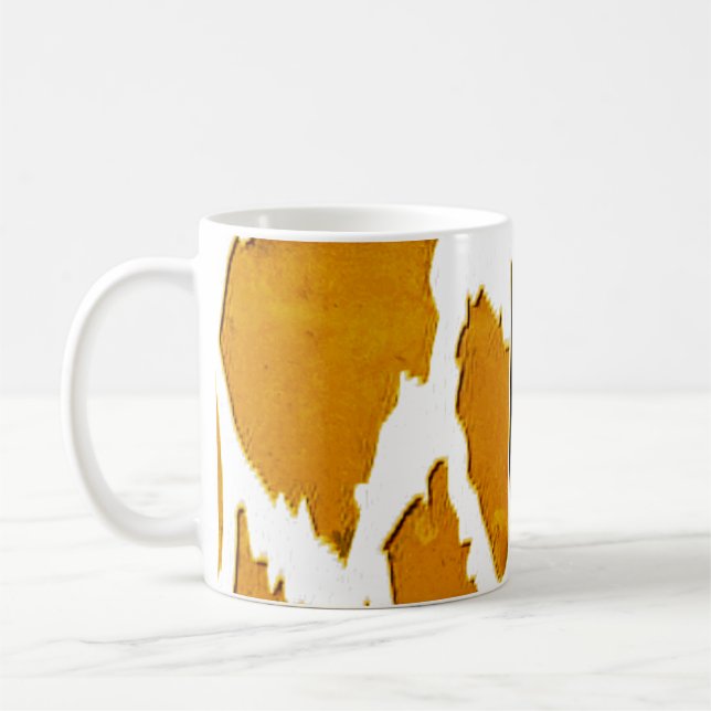 Mug Coussin de bande Zebra imprimé (Gauche)
