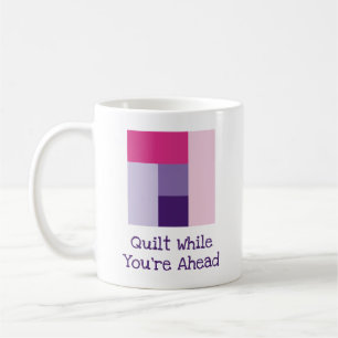 Mug Coussin de quilt Log Cabin en patchwork cinq coule