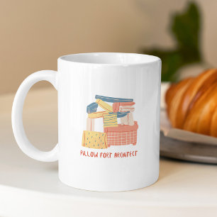 Mug Coussin Fort Architect Drôle Typographie