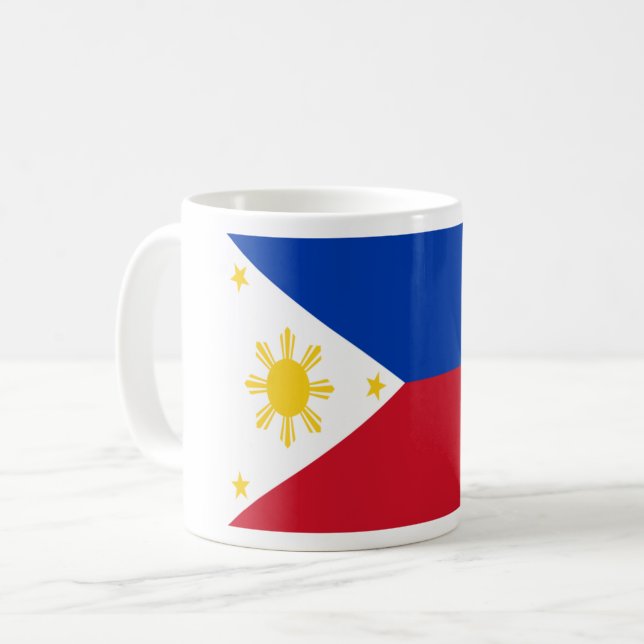 Mug Coût bas ! Drapeau de Philippines (Devant gauche)