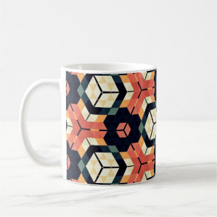 Mug Couteaux géométriques hexagones Abstraits et color