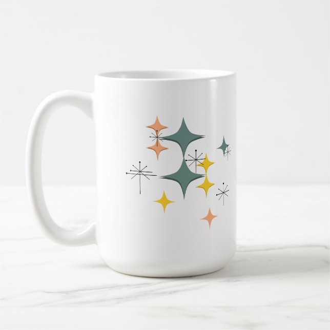 Mug Coutume atomique moderne d'Eames Starbursts de la (Gauche)
