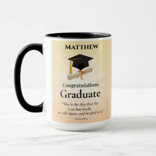 Mug Coutume de remise de diplômes religieux Nom person