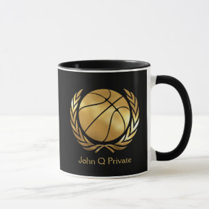 Mug Coutume d'or de basket-ball